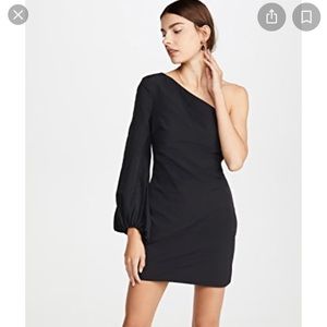 Staud Paula Black Mini Dress